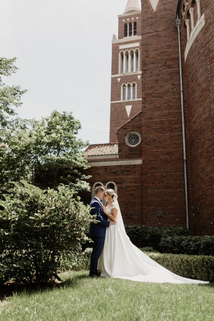 couple getting married at the Pritzlaff indoor wedding venue in Milwaukee, Wisconsin